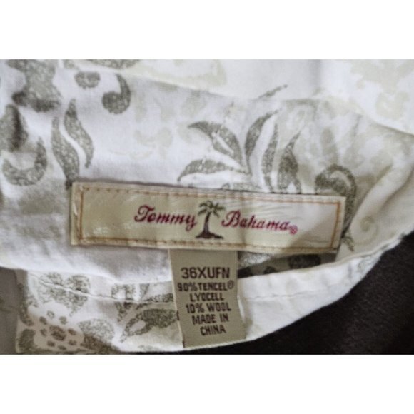 Tommy Bahama Chino Pants Flat Front Men's 36x28  Casual  Stretch  Lyocell Wool - Picture 3 of 5